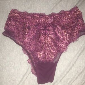 Maroon and gold panties